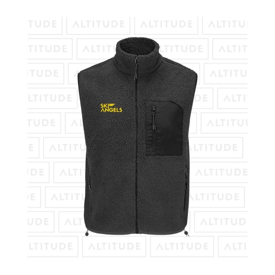 Black Ski Angel Fleece Gilet - Altitude Mission